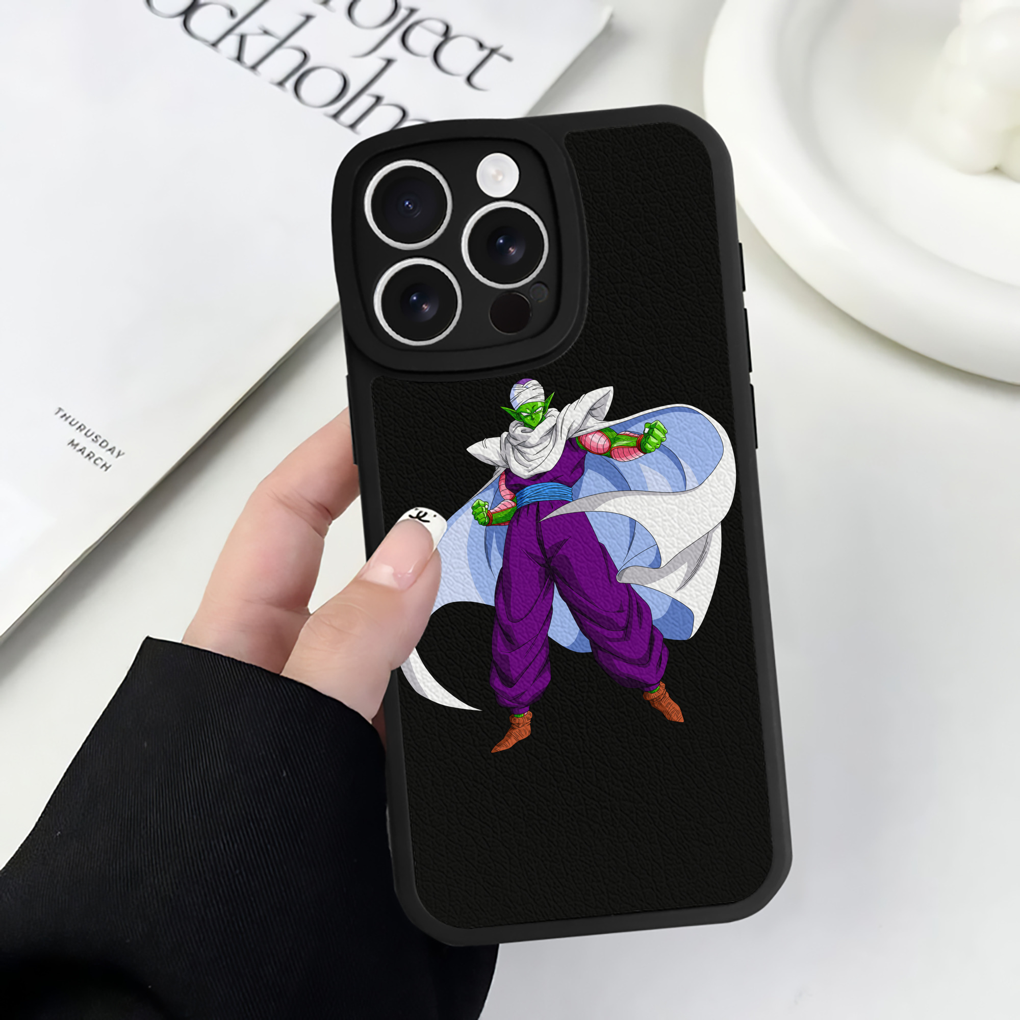 （画像用） ドラゴンボール ピッコロ DRAGON BALL Piccolo 【iPhone 16シリーズ対応】シリコンスマホケース（レザー調） 材質：シリコン